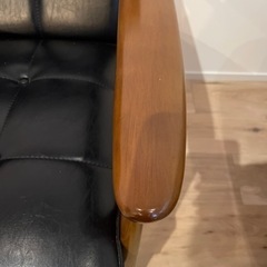 カリモク60 Kチェア2シーター　2人掛けソファ　ブラック