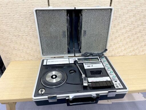 CROWN ポータブルレコードプレーヤー GTX-5000 FM/MW/SWラジオ カセット レコード 音出し確認済み 札幌市手稲区