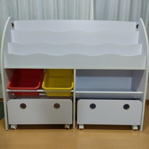 本棚・おもちゃ棚・みせる収納・ピエニワイド(Pieni wide)ホワイト 本棚・おもちゃ棚・みせる収納・ピエニワイド(Pieni wide)ホワイト