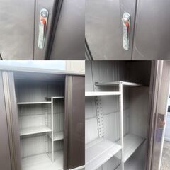 TAKUBO 物置倉庫 スライドドア 2260×750×2100 鍵付き 備品管理 外倉庫