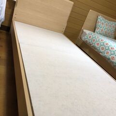 【ネット決済】<R3> シングルベッド＋マットレスセット　ベッド...