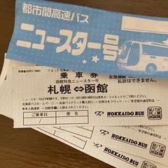 ニュースター号 札幌⇆函館 回数券3枚セット