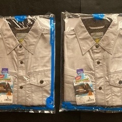 【決まりました】 作業服　長袖シャツ　夏用　2枚セット