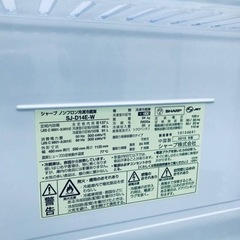 ✨2019年製✨2931番 SHARP✨ノンフロン冷凍冷蔵庫✨SJ-D14E-W‼️