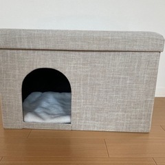 9/25まで😸ベンチ　オットマン　猫の家　新品同様