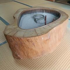 木の火鉢(小物付き)