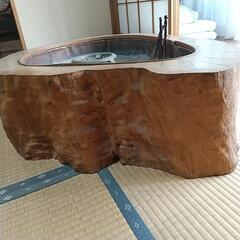 木の火鉢(小物付き)
