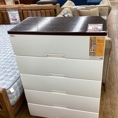 KI-77【新入荷　アウトレット】FITSプラス　リビングチェスト5段　ブラウン天板