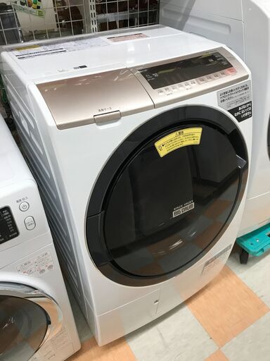 ランキング第1位 ドラム式洗濯機 ※動作チェック済/当店6ヶ月保証 2019年製 BD-SV110 ヒタチ 洗濯機