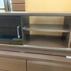 テレビボード　ニトリ　扉付　ダークブラウン