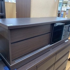テレビボード　ニトリ　扉付　ダークブラウン