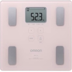 【オムロン】美品♪体重計 かわいいピンク 内臓脂肪 BMI