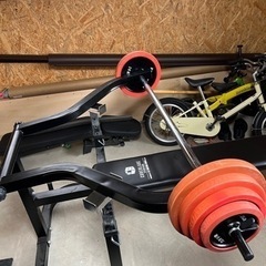 筋トレ！！ベンチプレスセット（ファイティングロードセーフティベンチプレス）