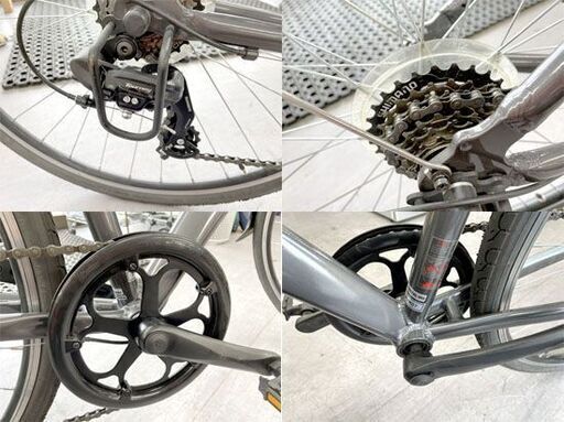 良品 HEAD ELVALLE クロスバイク 700Cｘ32 460mm 7段変速 泥除け付き 自転車  札幌市手稲区