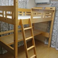 木製ロフトベッド