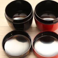 湖彩 四季 中棗 加賀蒔絵師 中村湖彩 四季中棗 4点セット 共布 共箱 高級山中漆器 (R2193wY)