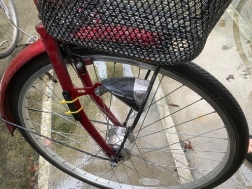 自転車 赤 26インチ affiche アフィッシュ