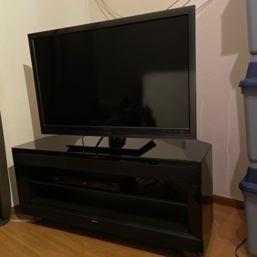 SONY40インチテレビ＋Blu-rayプレイヤー＋スピーカー内蔵テレビ台のセットです。