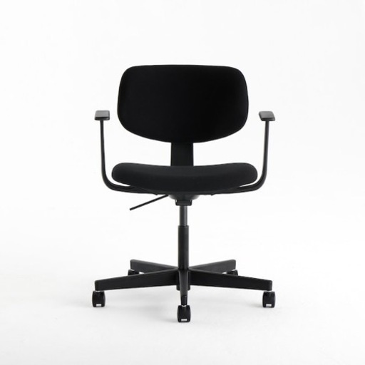 【美品】無印 ワーキングチェア・背座ワイドタイプ