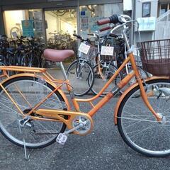 中古自転車２２１５　前後タイヤ新品！　２６インチ　６段ギヤ　LEDオートライト 中古自転車2215 前後タイヤ新品！ 26インチ 6段ギヤ LEDオート