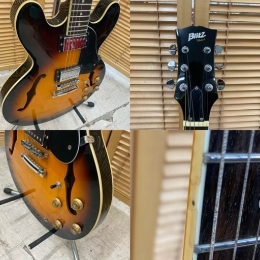 中古】BLITZ by ARIA BES-STD BS(Brown Sunburst) セミアコ