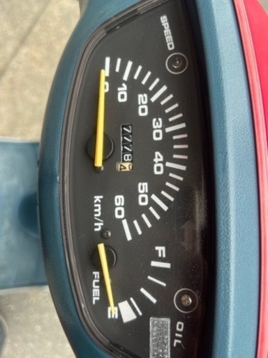 AF27 原付　赤色　ワンオーナー　スーディオ