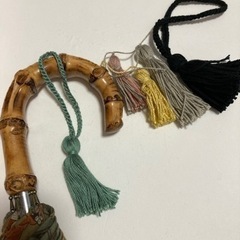 日傘 ウィリアムモリス アネモネ柄(薄茶地オレンジ色の花) 作成店(布別で