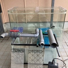 90センチオーバーフロー水槽 コトブキレグラス900L セット 水槽台以外