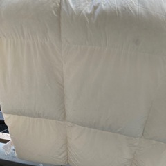 高級　フランス産羽毛掛け布団　日本製 シングル