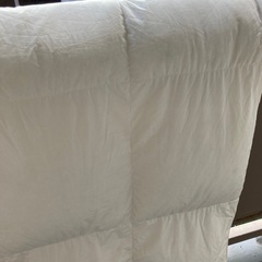 高級　フランス産羽毛掛け布団　日本製 シングル