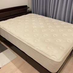 【高級】シモンズマットレス　ビューティーレスト　プレミアムクラス（フレーム付）ワイドダブルロング