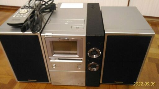 【動作品！】Panasonic　CD/MD/SD/D-dock ミニコンポ
