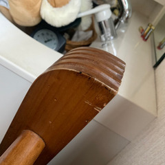 スペイン家具　木製ソファ　３人掛け　マットセット