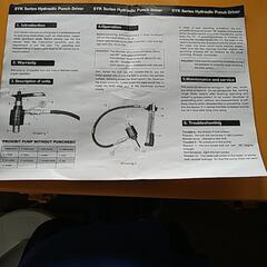 SYKシリーズ　油圧パンチキット