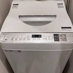 （引取り限定でお願いします）SHARP タテ型洗濯乾燥機 ES-...