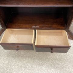 蝦夷民芸　書棚90　食器棚　有限会社えぞ民芸家具製作所　サイズ記載