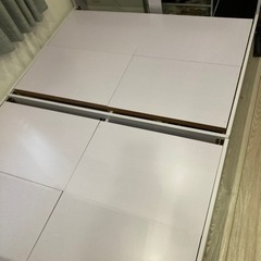 【フレーム・マットレスセット】ダブルベッド 収納付 差し上げます