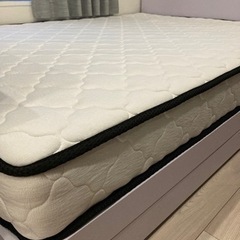 【フレーム・マットレスセット】ダブルベッド 収納付 差し上げます