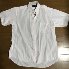 半袖ワイシャツ(薄いピンク色ストライプ)
