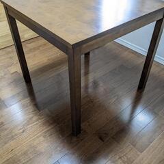 無印良品 バーチ材テーブル（引き出し付） 幅80cm