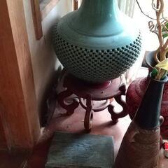 花瓶 青磁 高さ62cm
