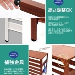 室外機カバー　大型サイズ　木目調ホワイト