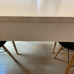 【値下げ】IKEA 伸長式ダイニングテーブルとチェアー