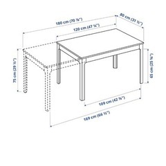 【値下げ】IKEA 伸長式ダイニングテーブルとチェアー