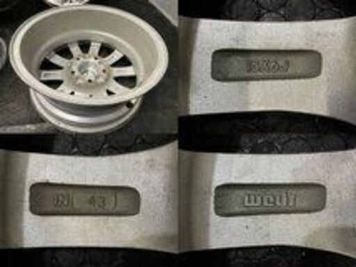 Weds ravrion RS01 ウェッズ ラブリオン 社外ホイール 15インチ 4本 6J5HPCD114.3+43 セレナ等　(VHV513) クレジットカード QRコード決済可能