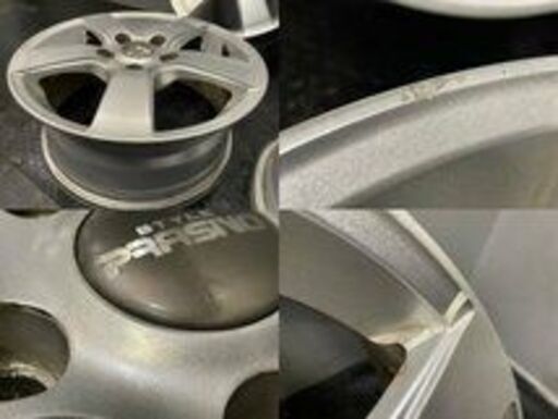 STYLE PRASINO プラシノ 社外ホイール 15インチ 4本 6J5HPCD114.3+45 アイシス ヴォクシー ノア等　(VHV521) クレジットカード QRコード決済可能