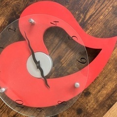 インテリア時計　ハート型