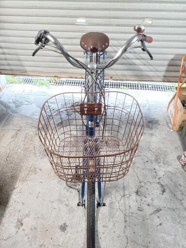 自転車中古 Tenerige 外装6段変速 オートライト カゴリアキャリア付き