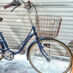 自転車中古 Tenerige 外装6段変速 オートライト カゴリアキャリア付き