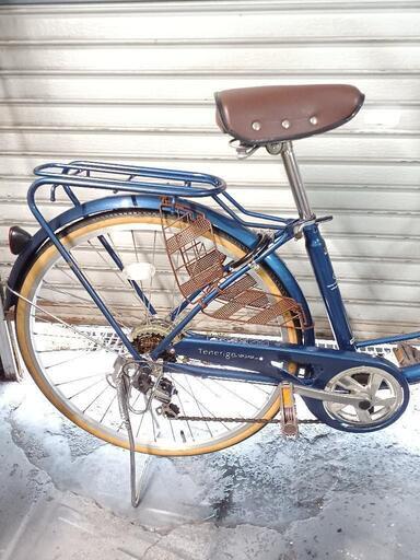 自転車中古 Tenerige 外装6段変速 オートライト カゴリアキャリア付き